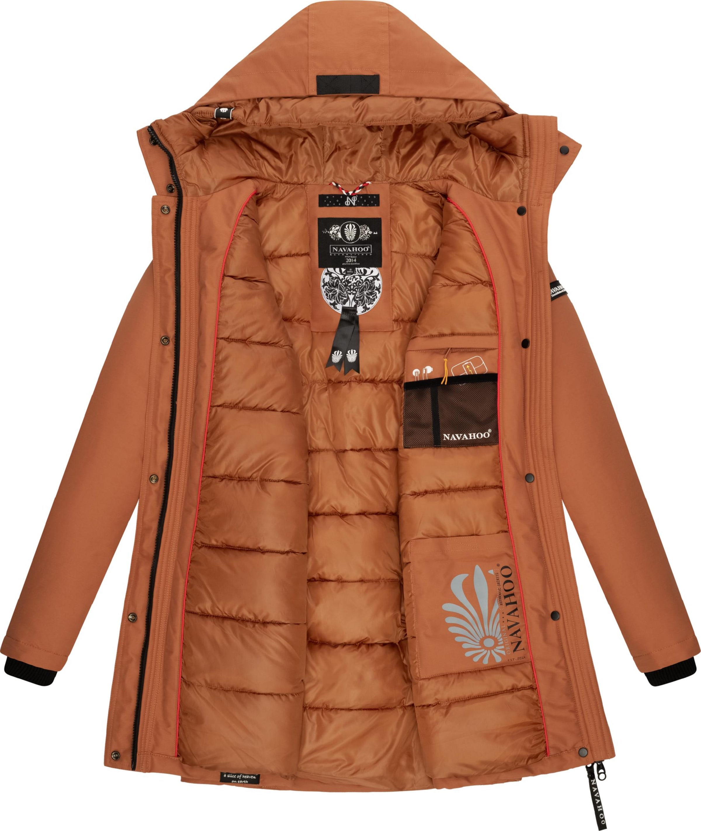 NAVAHOO Zimná bunda - Hnedá