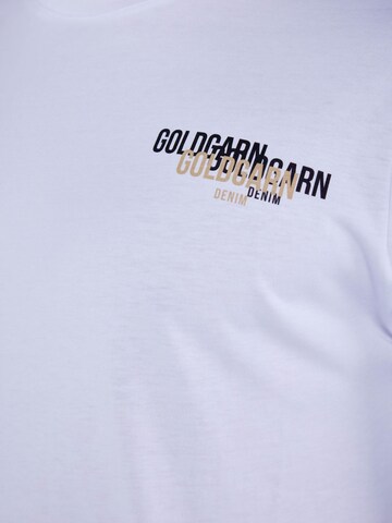Goldgarn T-Shirt in Weiß