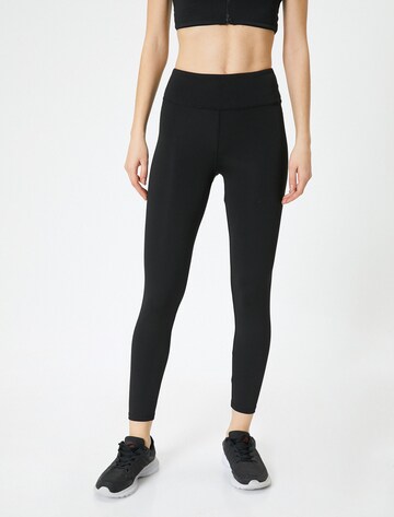Koton Skinny Leggings in Black: front