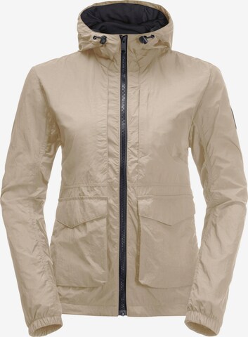 JACK WOLFSKIN Performance Jacket in Beige: front