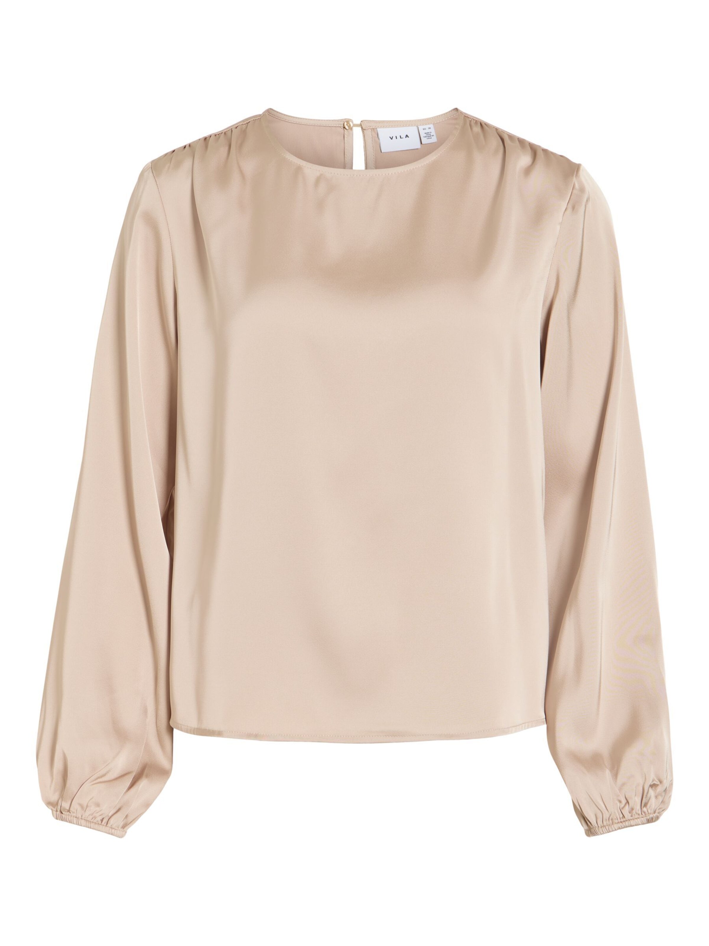 VILA Blouse 'VIENNA' in Beige: voorkant