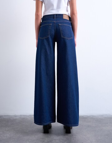 TOPSHOP Wide Leg Jeans 'HORIZON' in Blau