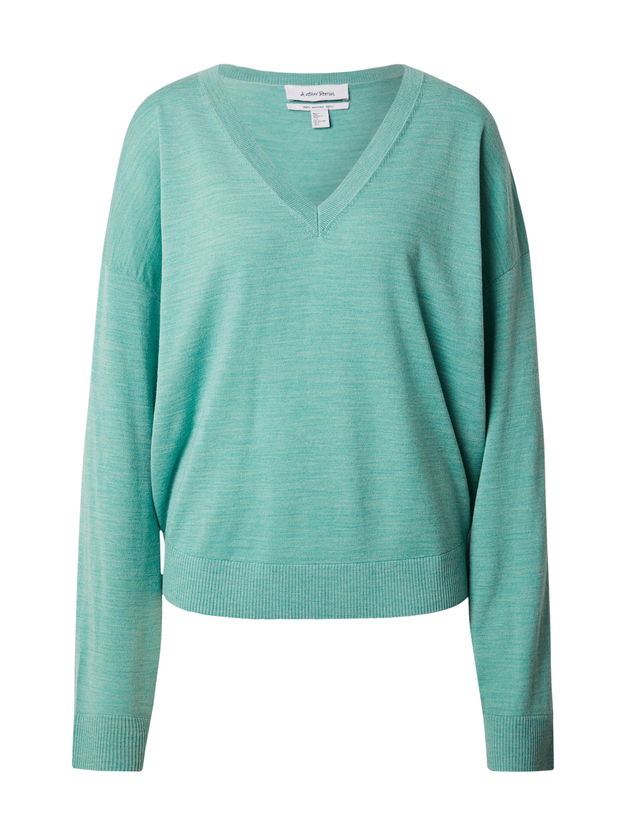 & Other Stories Pull-over en turquoise, Vue avec produit