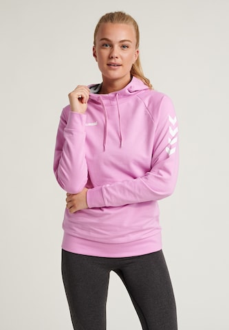 Sweat de sport Hummel en rose : devant