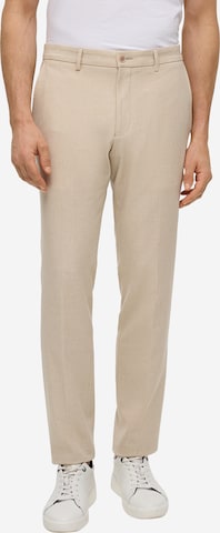 Coupe slim Pantalon à plis s.Oliver BLACK LABEL en beige