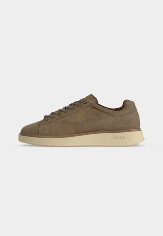 BOSS - Zapatillas deportivas bajas 'Bulton' en beige: frente