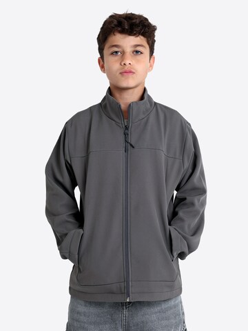 Solang Fleece jas in Grijs: voorkant