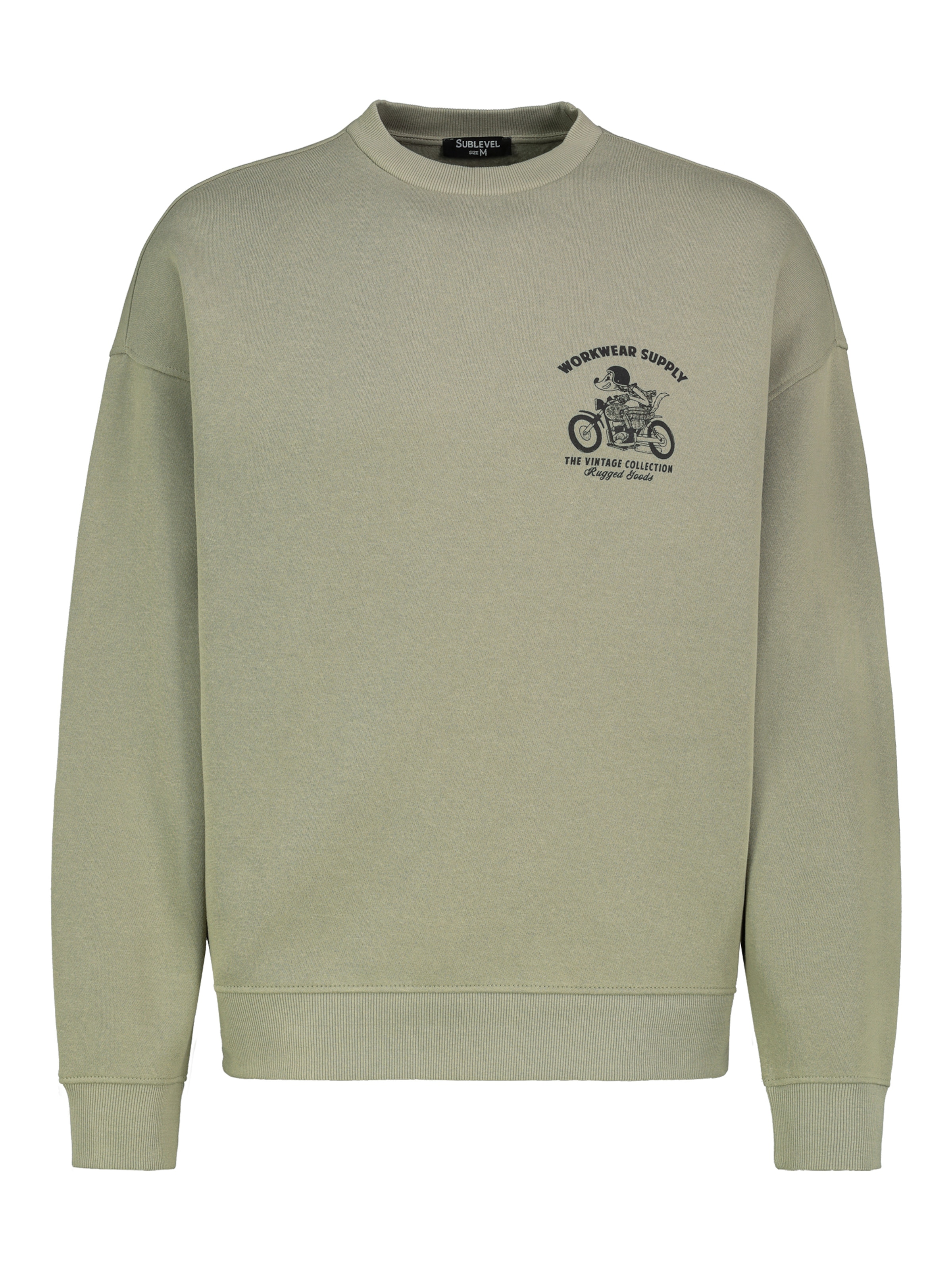 Sublevel Sweatshirt in Grün: Vorderseite