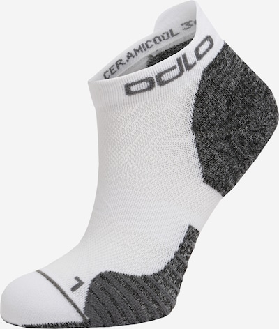 ODLO Chaussettes de sport 'Ceramicool' en anthracite / blanc, Vue avec produit