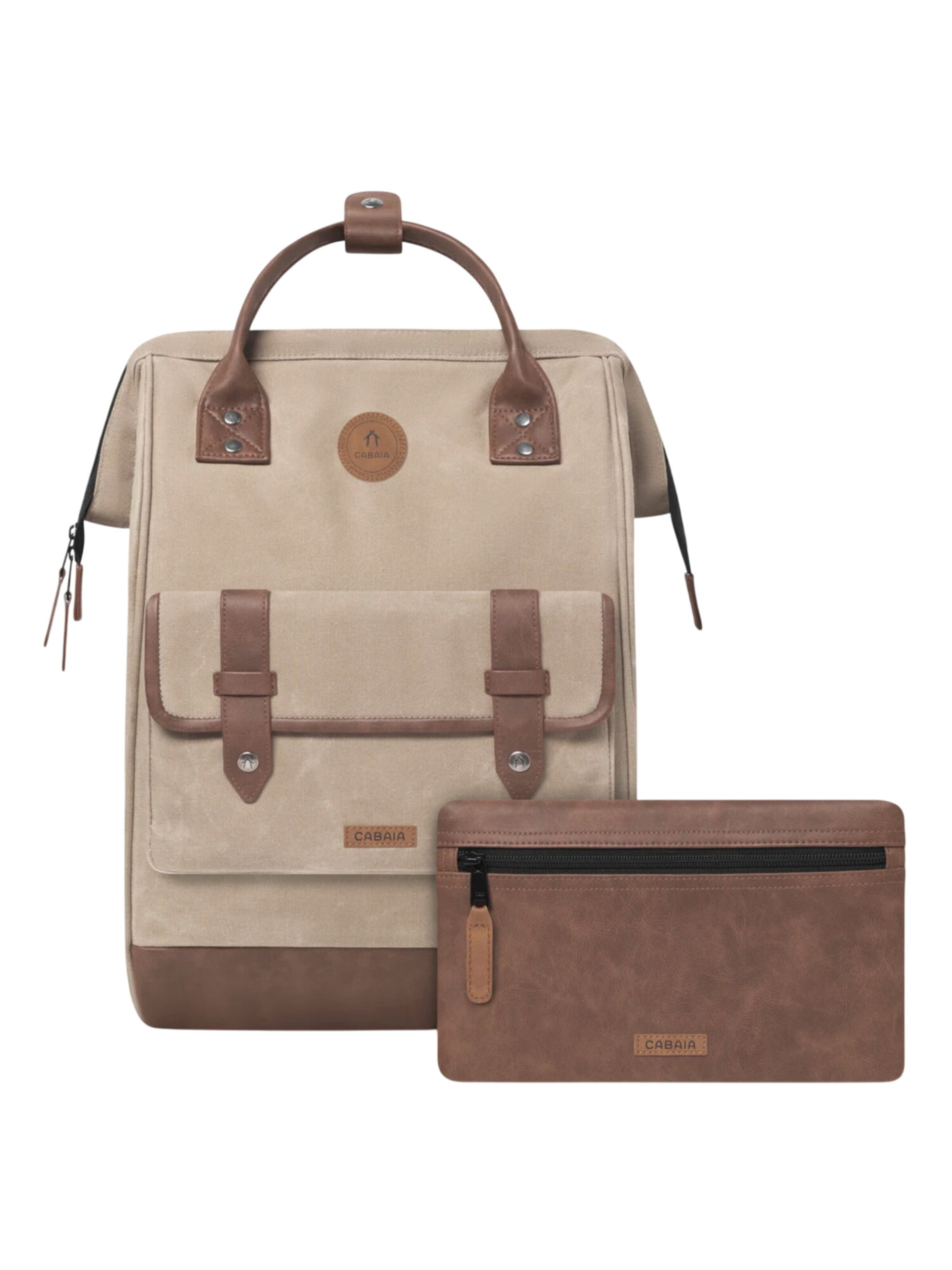 Cabaia Rucksack 'Rabat L'‌‌‌ in Beige: Vorderseite