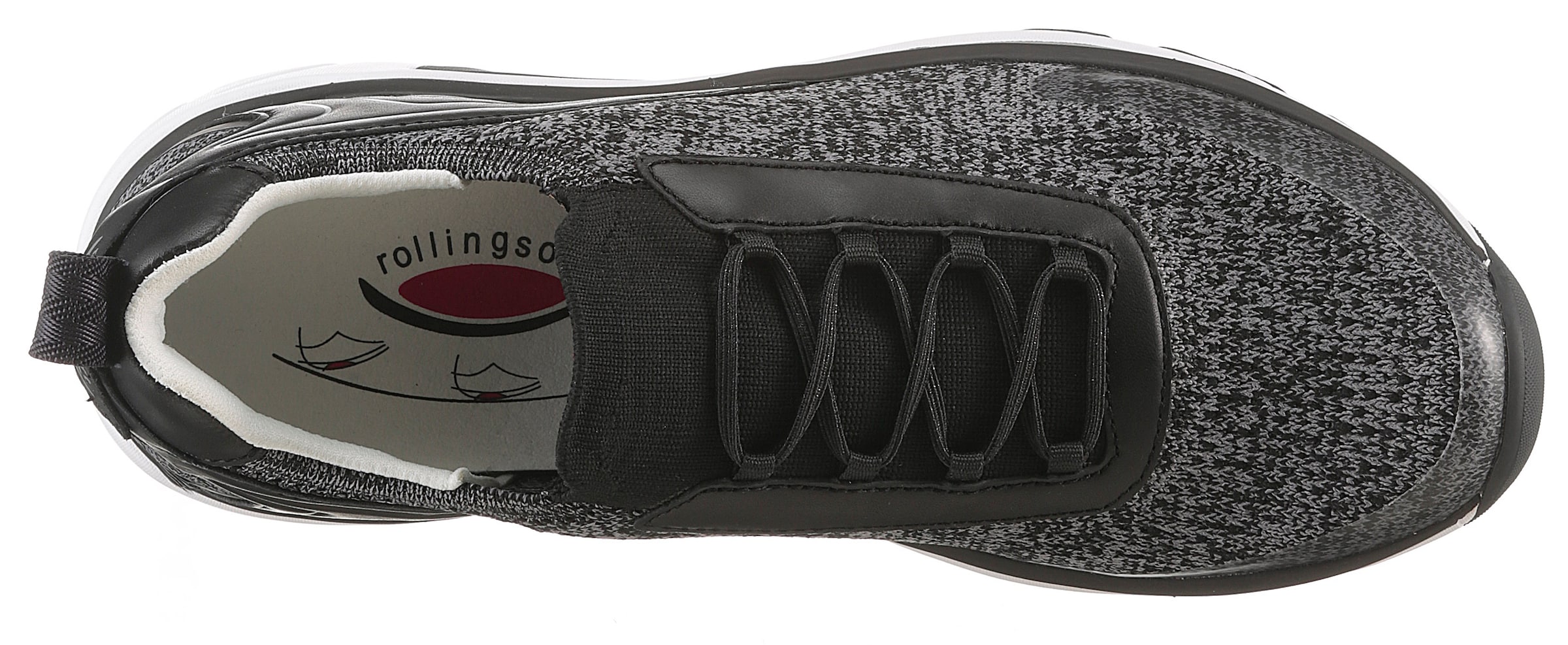 Gabor Rollingsoft Slip-Ons in Black