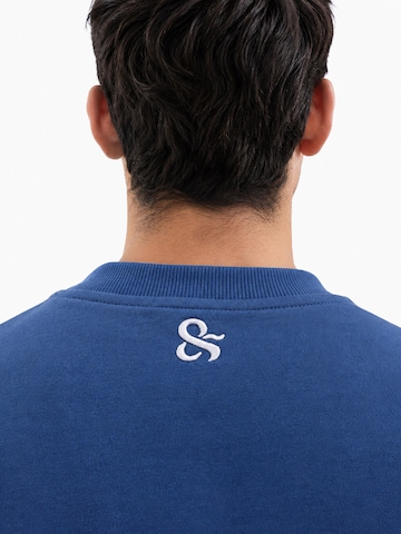 Pullover 'SWEAT SHIRT GARMENT DYED' di Perfect&Basic in blu