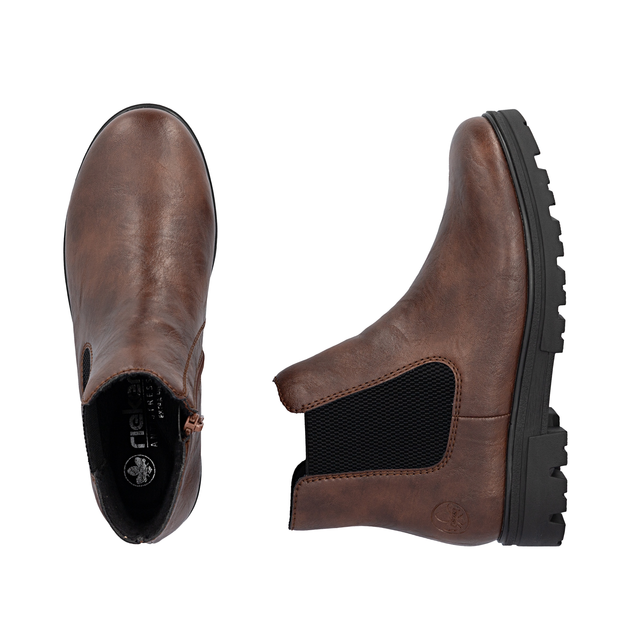 Chelsea Boots Rieker en marron
