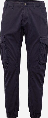 QS Tapered Cargohose in Blau: predná strana