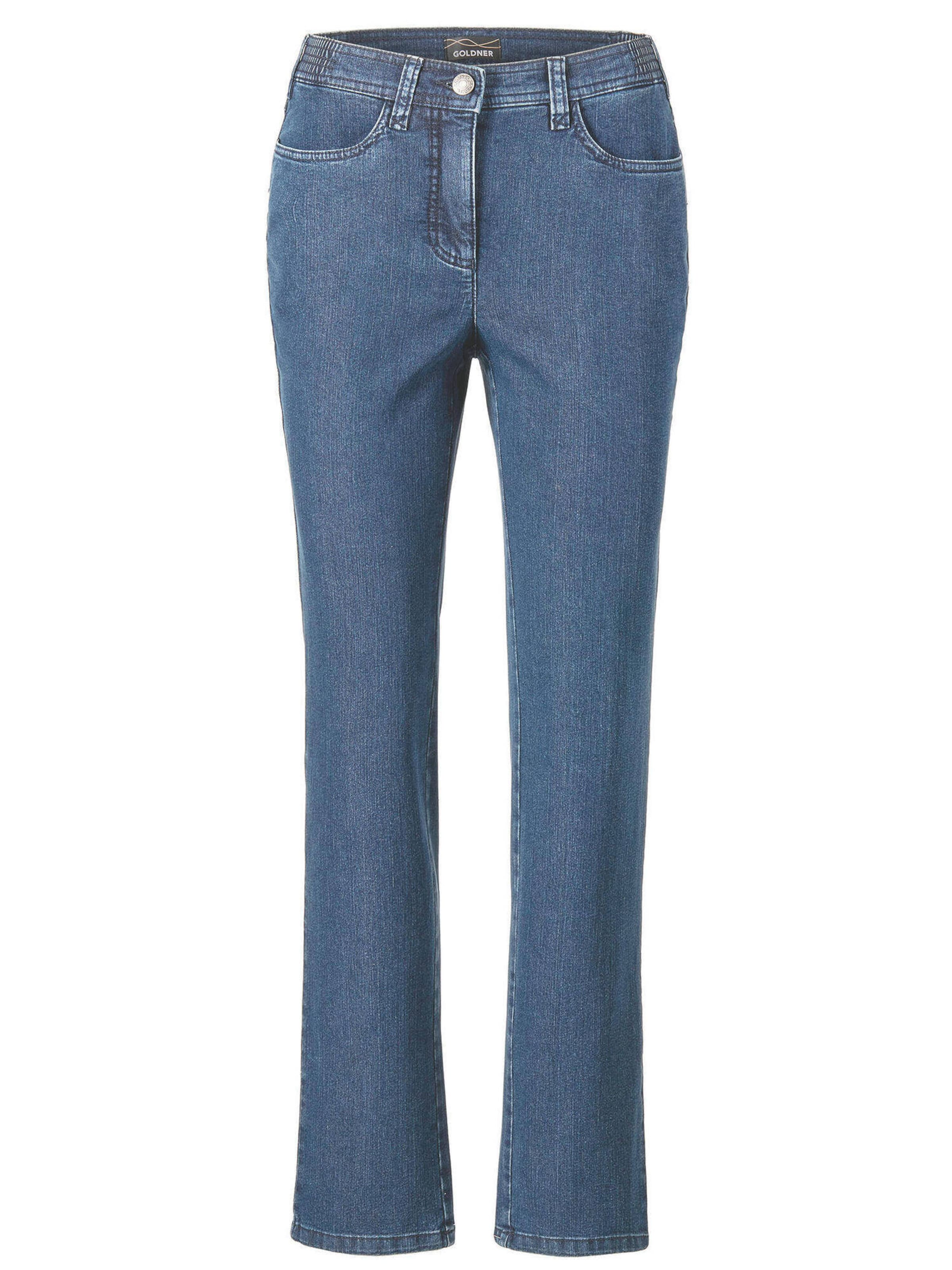 Goldner Regular Jeans 'Carla' in Blue: front