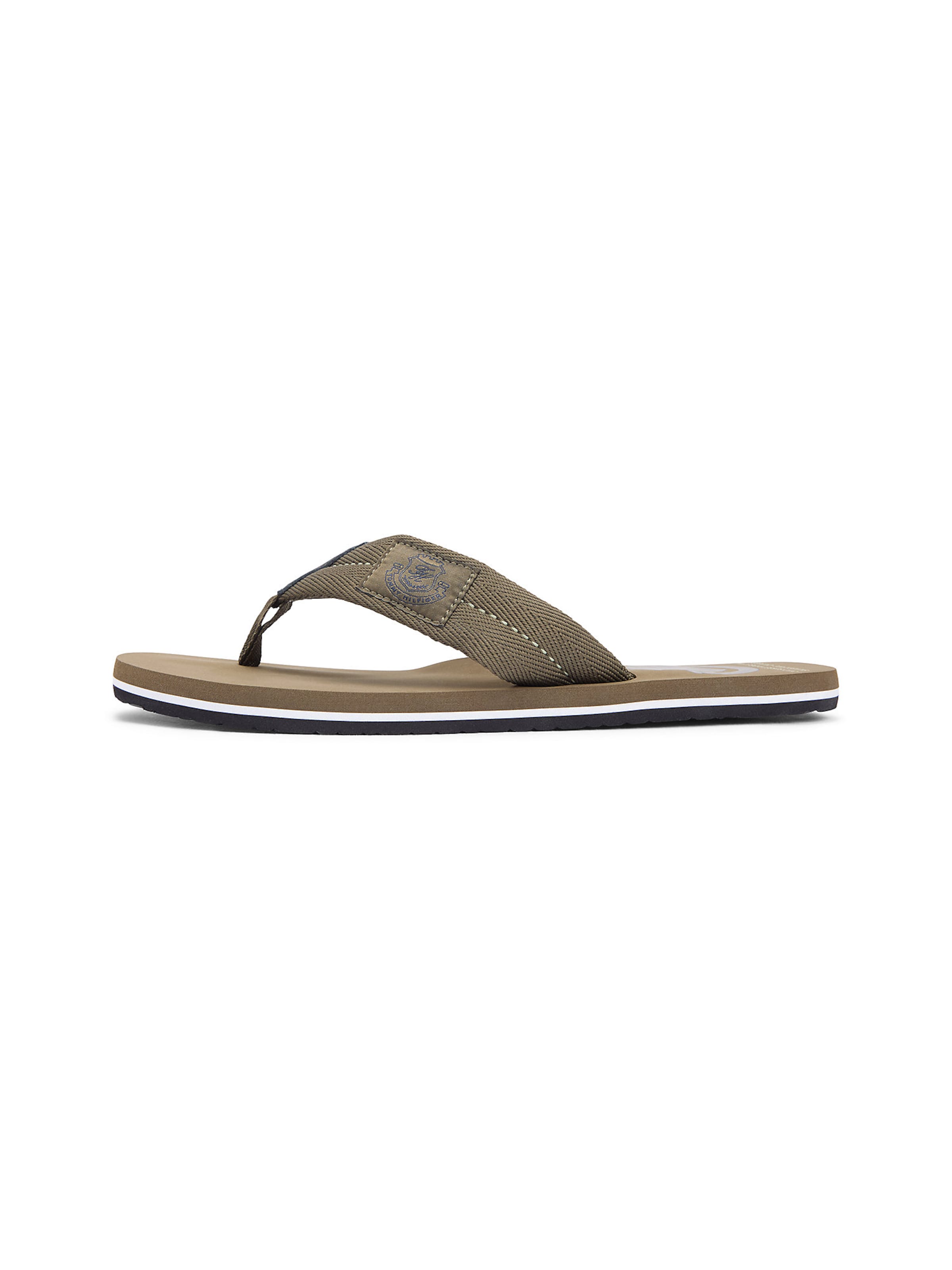 TOMMY HILFIGER Teenslippers in Beige: voorkant