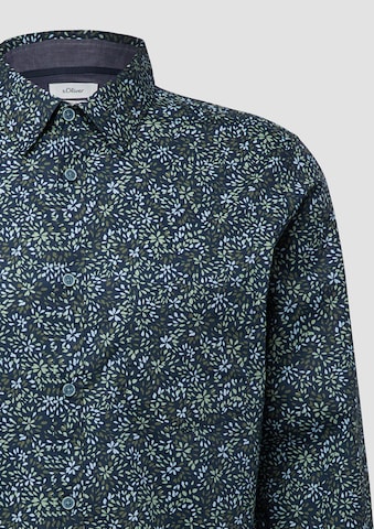 s.Oliver Slim Fit Hemd in Blau
