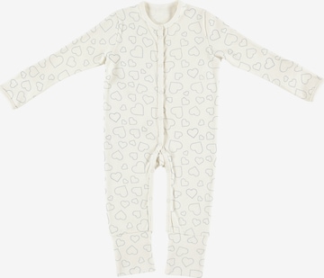 ALVI Pajamas 'Hearts' in White: front