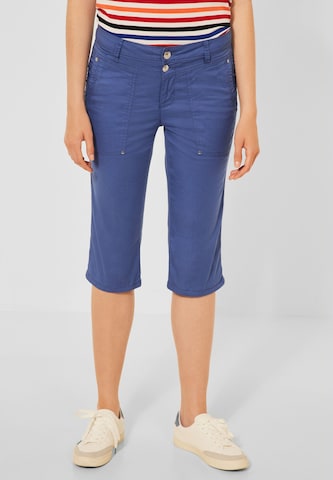 Coupe slim Pantalon STREET ONE en bleu : devant