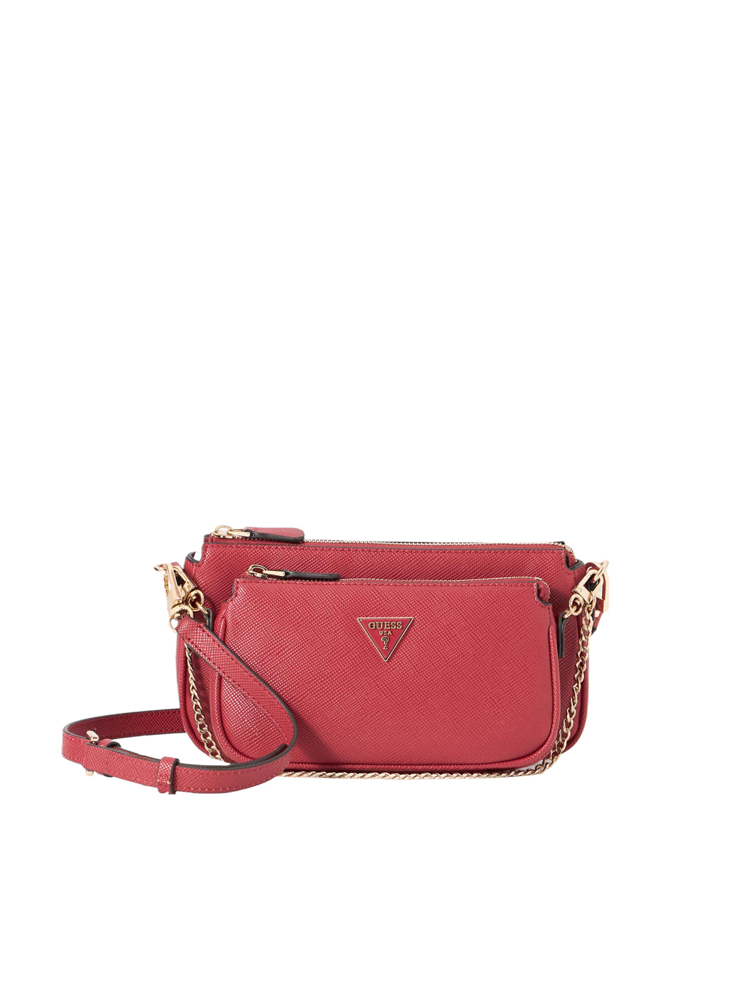 GUESS Τσάντα ώμου 'NOELLE II DBL POUCH CROSSBODY' σε γρεναδίνη, Άποψη προϊόντος