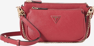 Sac à bandoulière 'NOELLE II DBL POUCH CROSSBODY' GUESS en rouge : devant