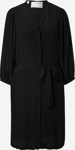 Robe SELECTED FEMME en noir : devant