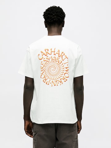 Carhartt WIP Shirt 'Spirals' in Wit: voorkant