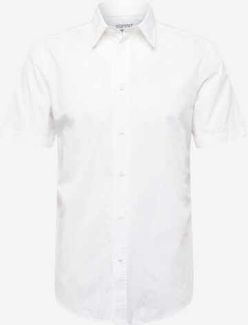 Coupe regular Chemise ESPRIT en blanc : devant