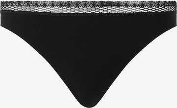 Chantelle String 'Cozy Chic' in Zwart: voorkant