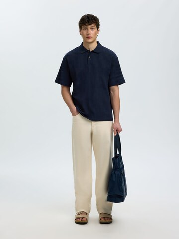 T-Shirt SELECTED en bleu