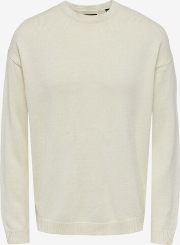 Only & Sons Sweater 'CHRIS' in White: front