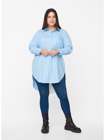 Zizzi Blouse 'MJALA' in Blauw