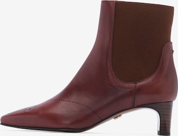 Bottines 'Smithson' LOTTUSSE en rouge : devant