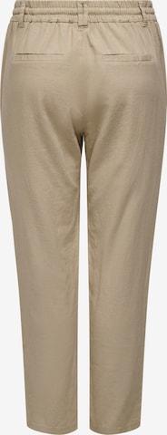 ONLY Regular Bundfaltenhose 'CARO POPTRASH' in Beige