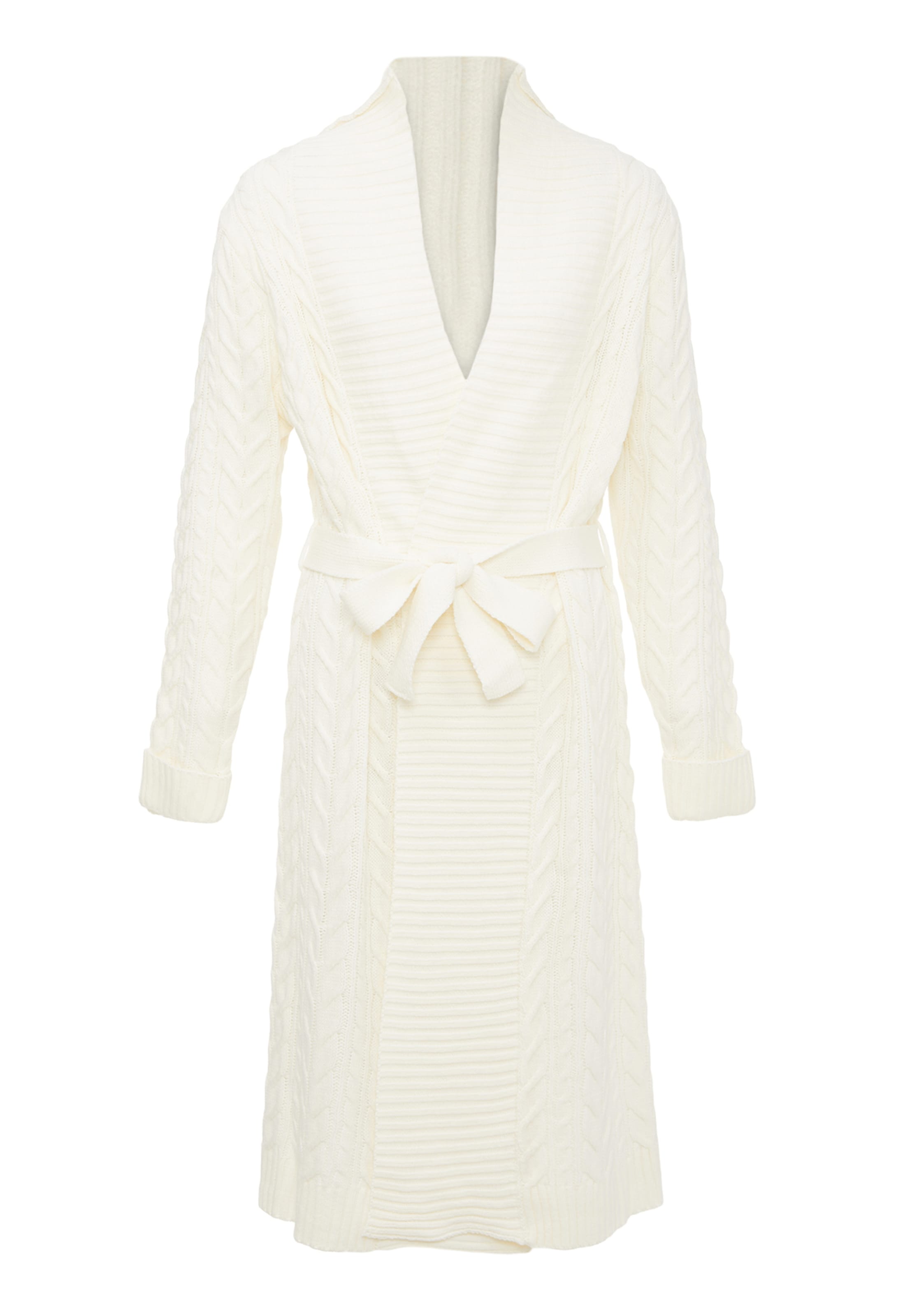 aleva Knit cardigan in White: front