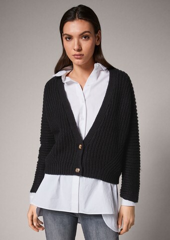 comma casual identity Knit Cardigan in Black