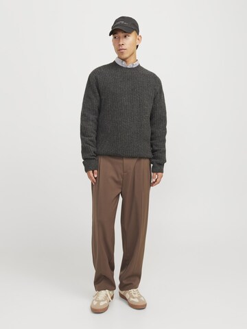 JACK & JONES Loosefit Pantalon in Bruin