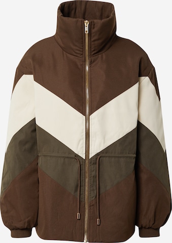 A-VIEW Between-Season Jacket 'Pina' in Brown: front