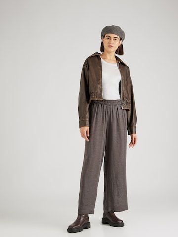 ONLY Wide leg Trousers 'TOKYO' in Grey