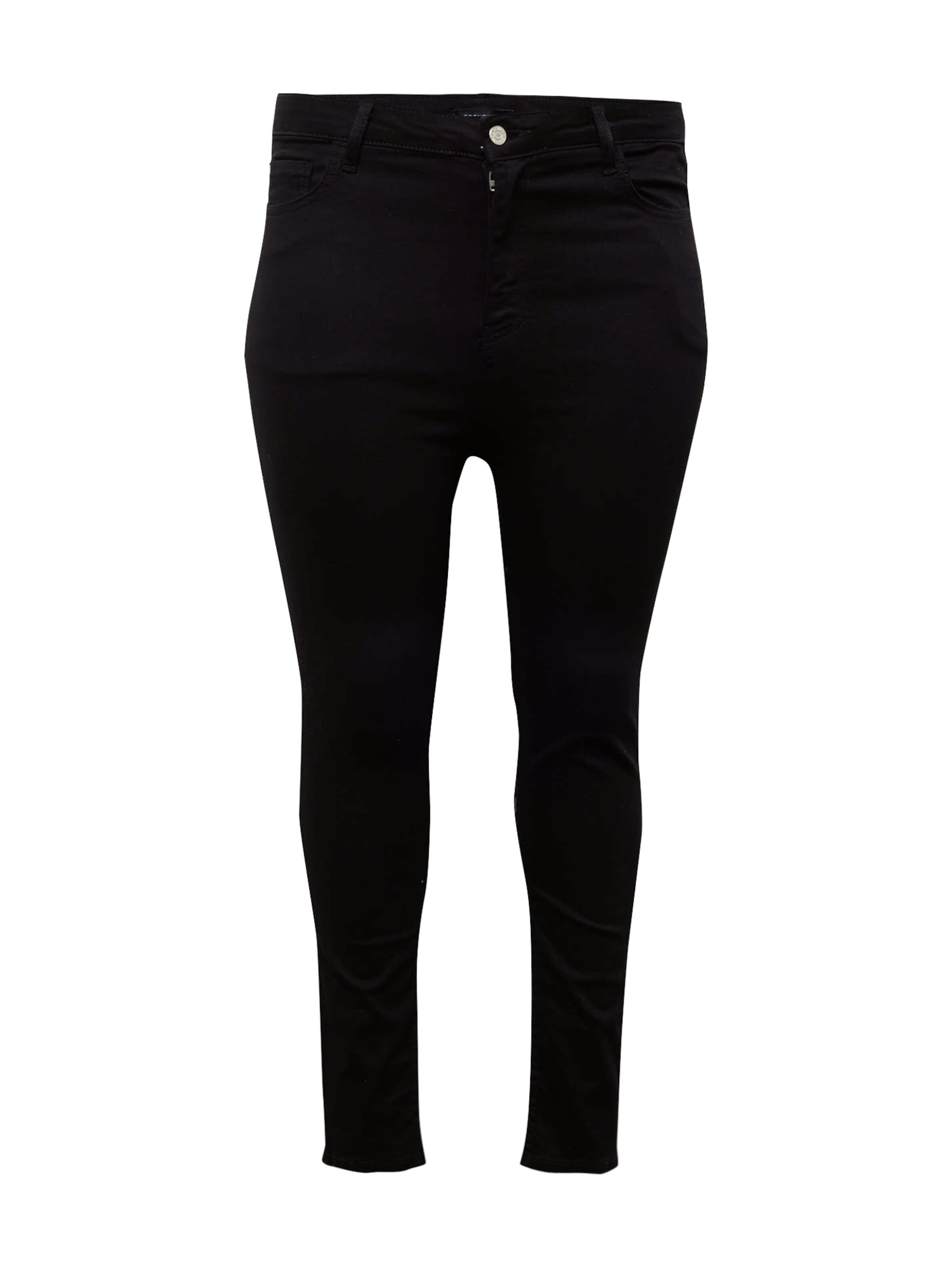 Trendyol Curve Skinny Jeans in Black: front