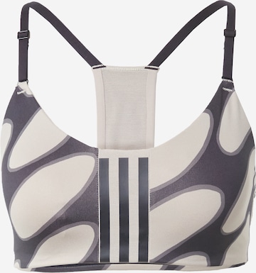 ADIDAS SPORTSWEAR Bustier Sport-BH 'Marimekko Aeroimpact Light-Support' in Schwarz: predná strana