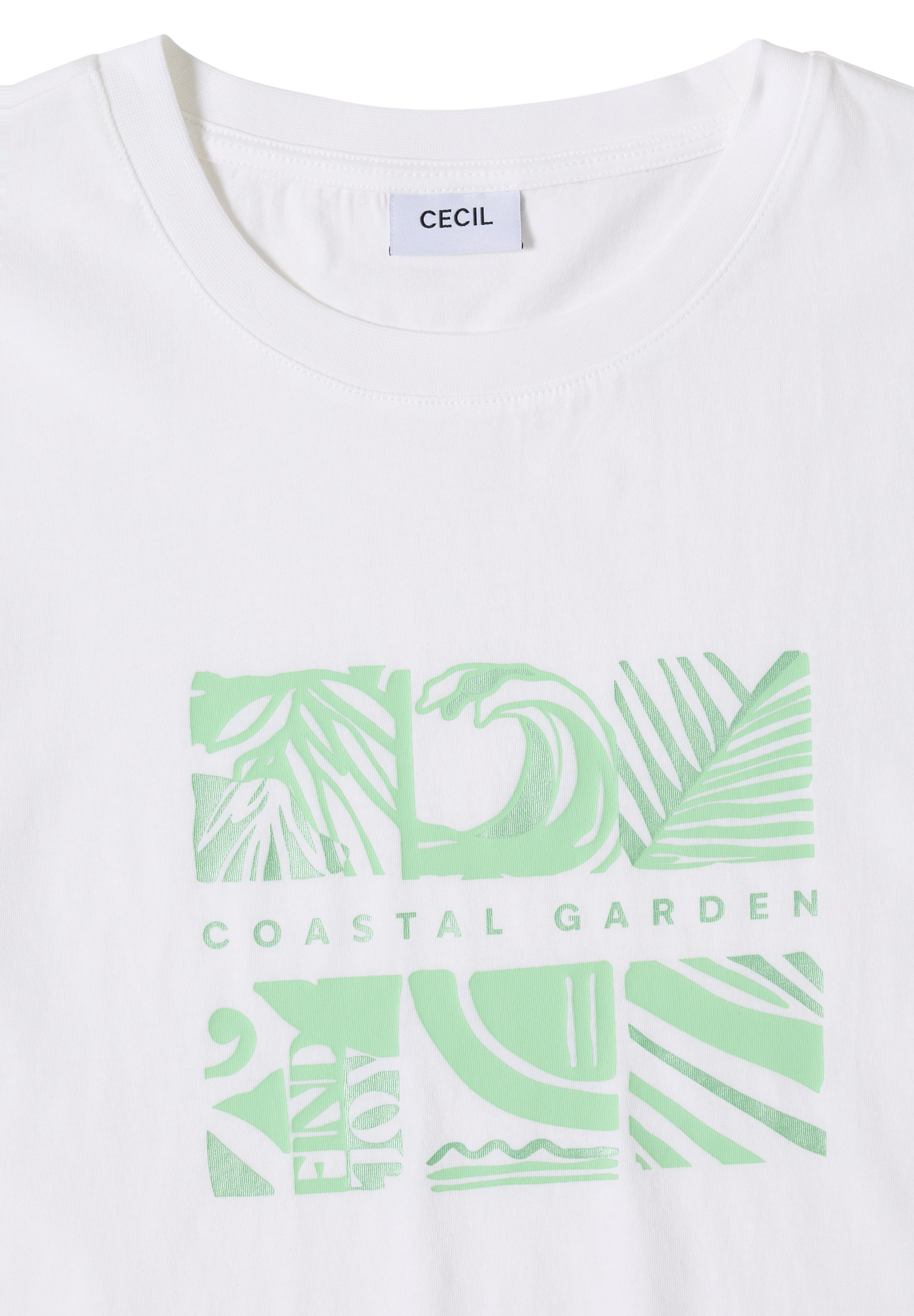 CECIL T-Shirt in Weiß