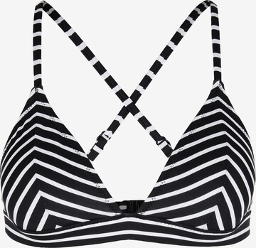 melns s.Oliver Trijstūra formas Bikini augšdaļa: no priekšpuses