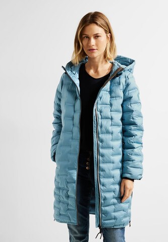 CECIL Between-Seasons Coat in Blue: front