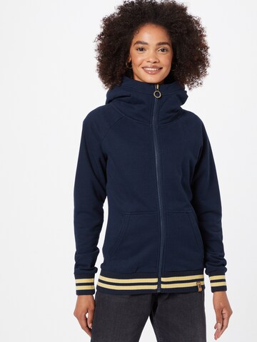 Fli Papigu Sweat jacket 'Beste Pottmädchen' in Blue: front