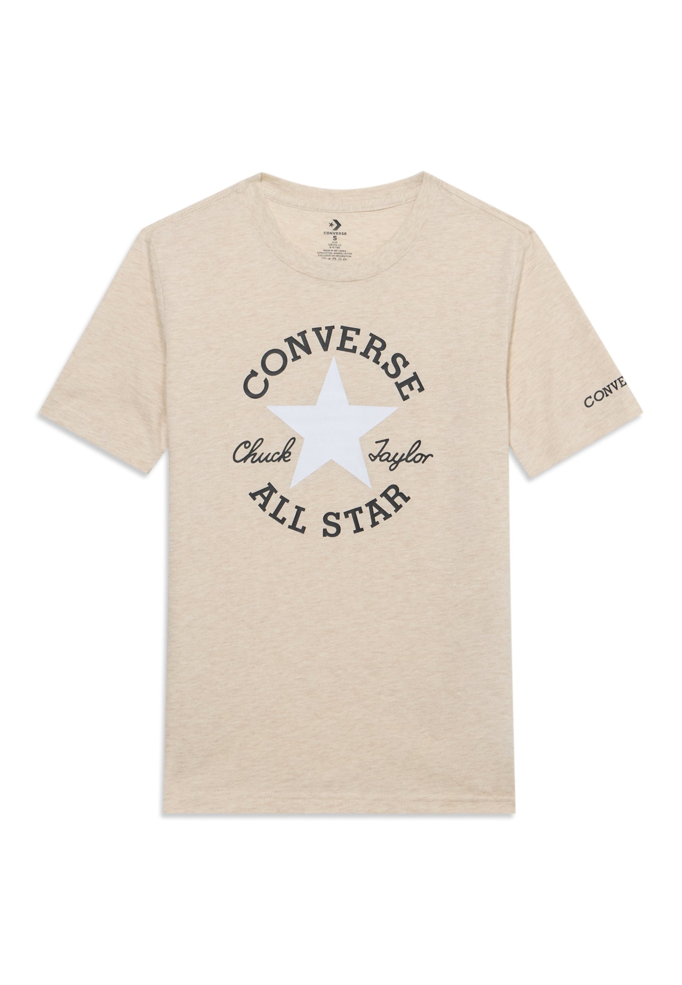 CONVERSE T-Shirt 'DISSECTED CHUCK' in Beige: Vorderseite