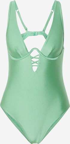 Hunkemöller Triangle Swimsuit in Green: front