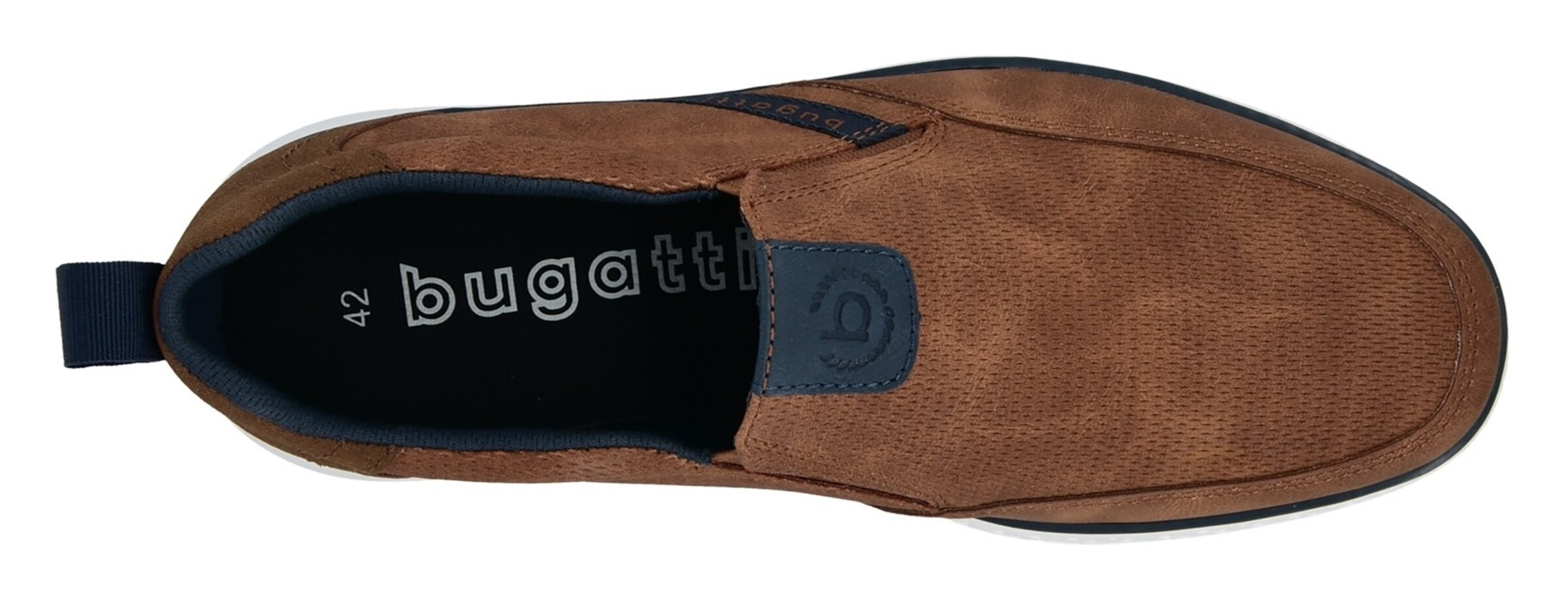 bugatti Slip On in Braun