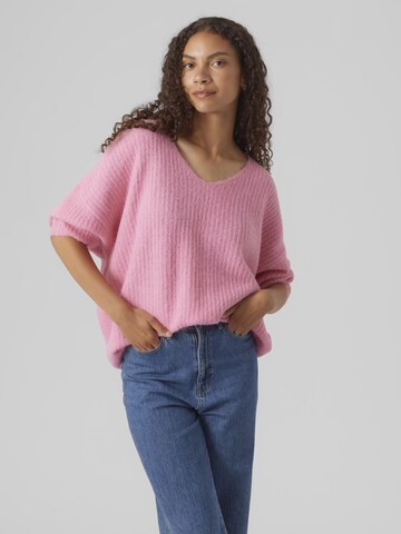 Pull-over 'JULIE 7/8' VERO MODA en rose : devant