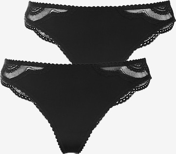 LASCANA - Tanga en negro: frente